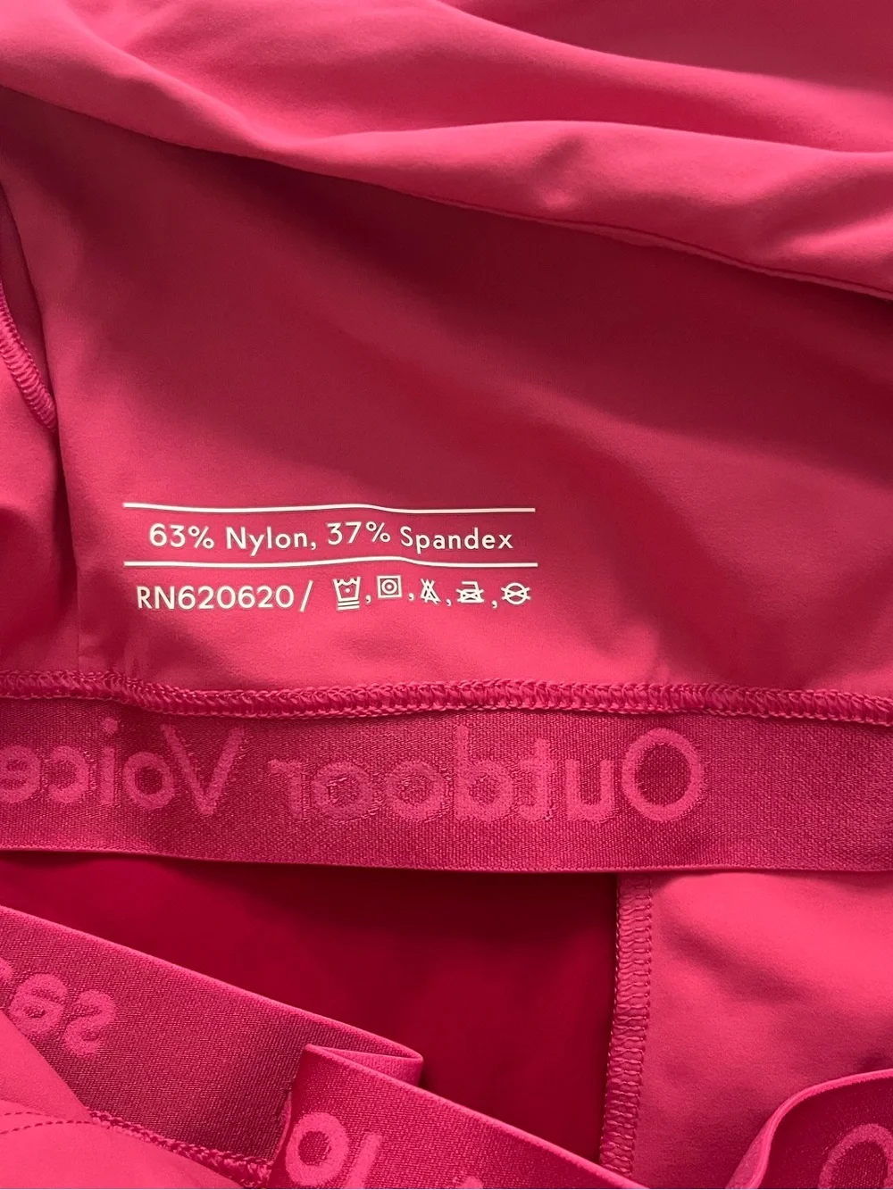 Outdoor Voices One Shoulder Dress Pink Colorblock Azalea Ruby Athleisure XL - Picture 7 of 9